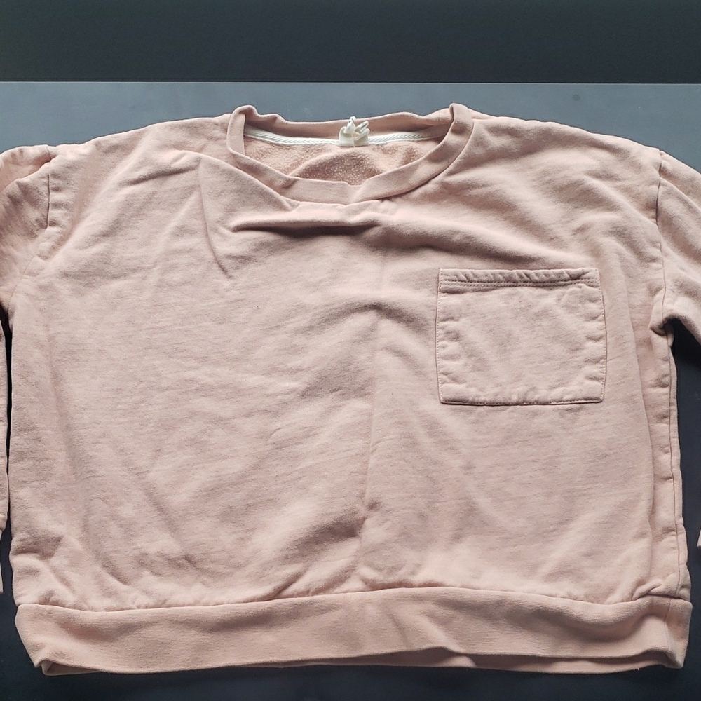 Gray Label Organic Fleece Cotton Short Sweatshirt